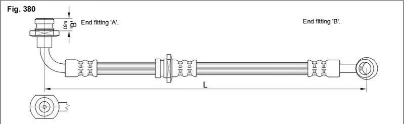 <strong>Гальмівний шланг STARLINE HA ST.1162 (фото 1)</strong>