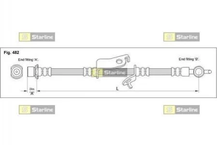 <strong>Гальмівний шланг STARLINE HA ST.1183 (фото 1)</strong>