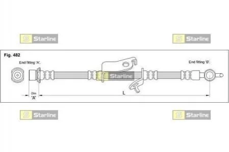 Гальмівний шланг для Lexus, Toyota STARLINE HA ST.1183 фото товару