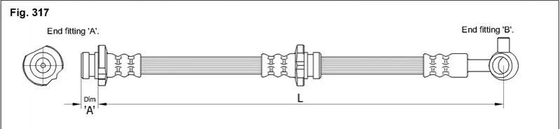 <strong>Гальмівний шланг STARLINE HA ST.1206 (фото 1)</strong>
