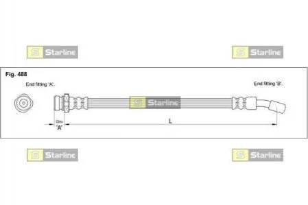 <strong>Гальмівний шланг STARLINE HA ST.1224 (фото 1)</strong>