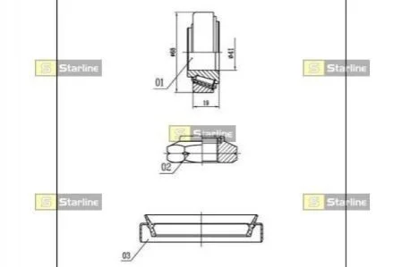 Підшипник колісний для Ford STARLINE LO 00918 фото товару