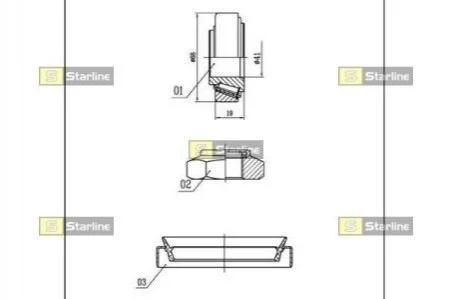 Підшипник колісний для Ford STARLINE LO 00919 фото товару