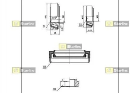 Підшипник колісний для Fiat, Citroen, Peugeot STARLINE LO 03430 фото товару