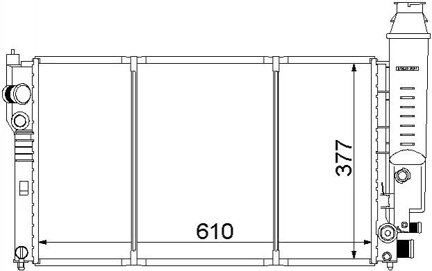 <strong>Радіатор охолодження STARLINE PE2097 (фото 1)</strong>