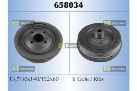 <strong>Шків ременя STARLINE RS 658034 (фото 1)</strong>