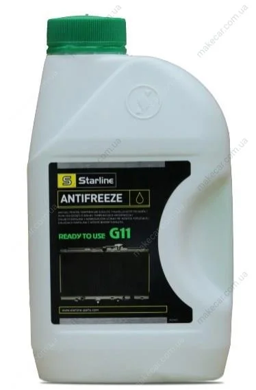 <strong>Антифриз / G11 / готовий до використання / -40°С / зелений / 1л. STARLINE S ANTIFREEZE GREEN 1 (фото 1)</strong>