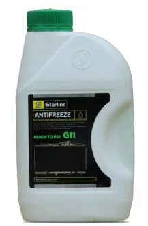 Антифриз / G11 / готовий до використання / -40°С / зелений / 1л. для STARLINE S ANTIFREEZE GREEN 1 фото товару