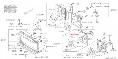 Накладка для SUBARU 73313FJ001 фото товара