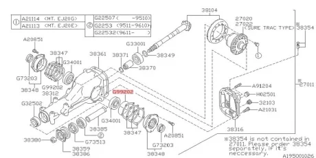 Кільце ущільн. для SUBARU 806992020 фото товару