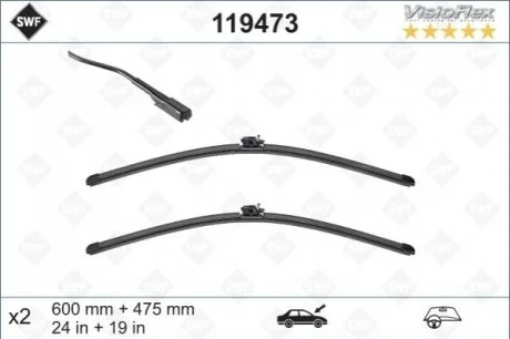 Щітка склоочисника для BMW, Mercedes, Infiniti, Alpina SWF 119473 фото товару