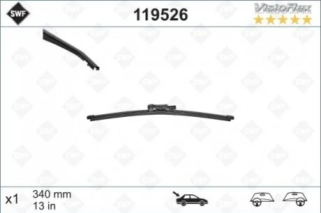 Щітка склоочисника для BMW, Mercedes, Land Rover SWF 119526 фото товару