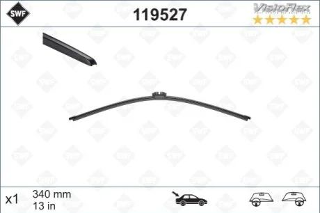 Щітка склоочисника для BMW, Mercedes, Land Rover SWF 119527 фото товару