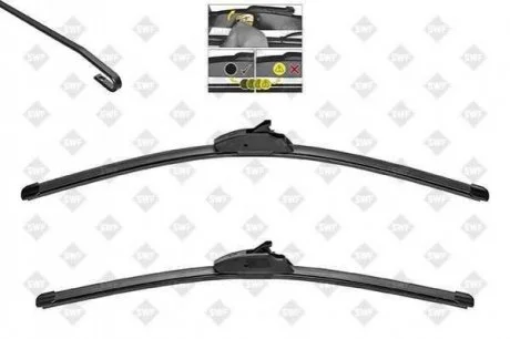 Щітка склоочисника для Nissan, Citroen, Peugeot, Honda, Mazda SWF 119746 фото товару