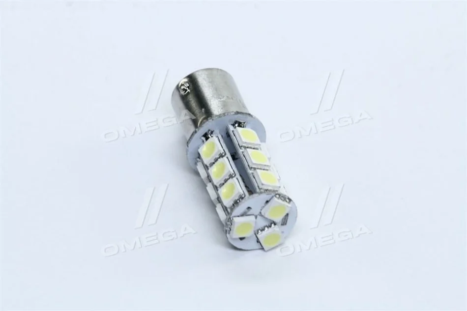 <strong>Лампа LED вказівників поворотів і стоп-сигналів (18SMD) BA15S 12V WHITE <> TEMPEST Tmp-02S25-12V (фото 1)</strong>