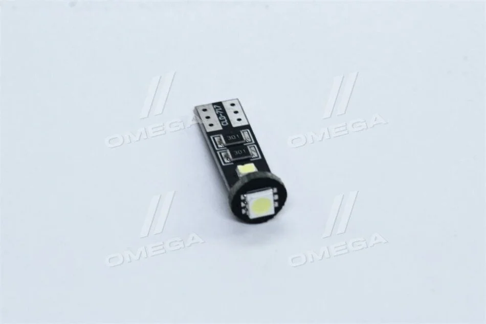<strong>Лампа LED б / ц габарит і ПАНЕЛЬ ПРИЛАДІВ T10 доп. 2SMD W5W опір 12V WHITE <> TEMPEST Tmp-11T10-12V (фото 1)</strong>