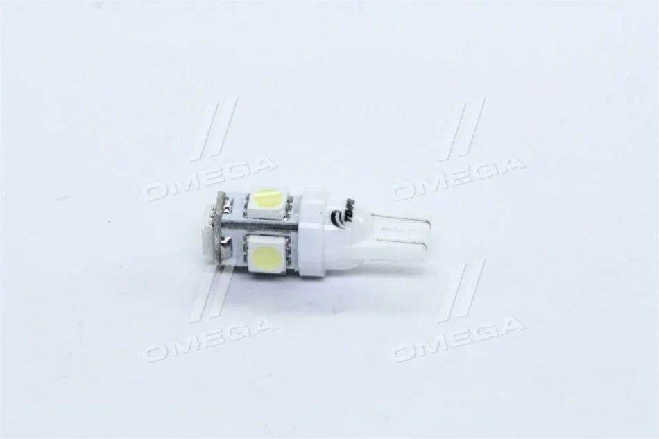 <strong>Лампа LED б / ц габарит і панель приладів T10-5SMD W2.1x9.5d 12V WHITE <>... TEMPEST Tmp-14T10-12V (фото 1)</strong>