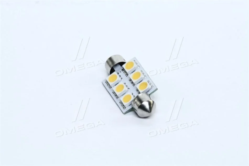<strong>Лампа LED Софітні C5W 24V T11x39-S8.5 (6 SMD size5050) WARM WHITE <> TEMPEST Tmp-15T11-24V (фото 1)</strong>