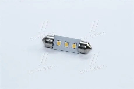 Лампа LED Софітні C5W 12V Т11x36-S8.5 (3SMD, розмір 3528) WARM WHITE <> для TEMPEST Tmp-22T11-12V фото товару