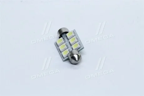 Лампа LED Софітні C5W 12V T11x39-S8.5 (6SMD, розмір 5050) білий <> для TEMPEST Tmp-25T11-12V фото товару