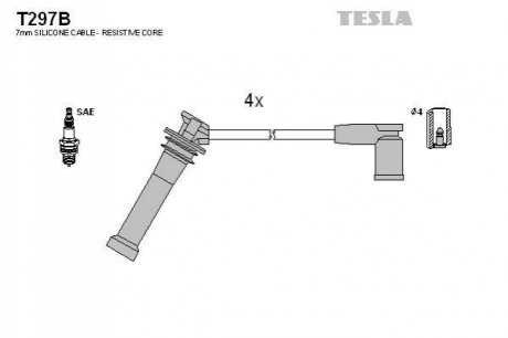 Комплект кабелей TESLA T297B (фото 1)