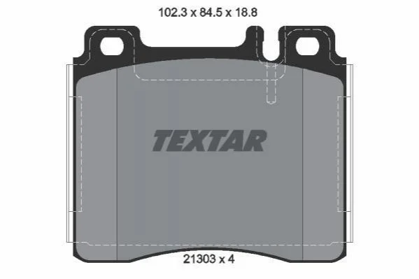 <strong>Тормозные колодки дисковые TEXTAR 2130304 (фото 1)</strong>