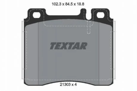 Тормозные колодки дисковые для TEXTAR 2130304 фото товара
