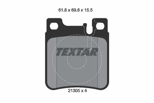 <strong>Тормозние колодки дисковие MERCEDES TEXTAR 2130504 (фото 1)</strong>