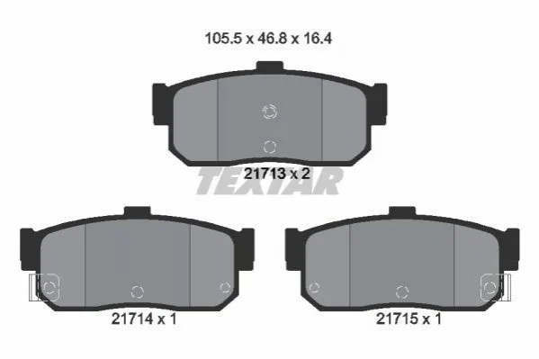 <strong>Тормозные колодки дисковые TEXTAR 2171301 (фото 1)</strong>