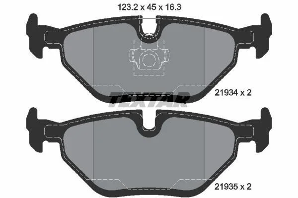 <strong>Гальмівні колодки, дискові TEXTAR 2193404 (фото 1)</strong>