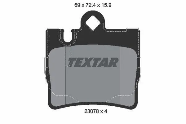 <strong>Колодки тормозные TEXTAR 2307801 (фото 1)</strong>