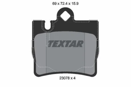 Колодки тормозные для TEXTAR 2307801 фото товару