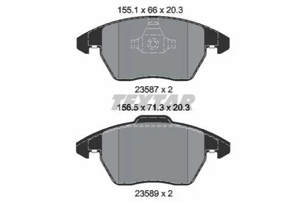 <strong>Гальмівні колодки дискові TEXTAR 2358704 (фото 1)</strong>