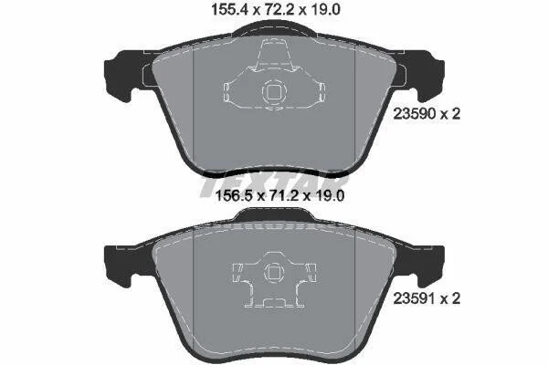 <strong>Гальмівні колодки, дискові TEXTAR 2359001 (фото 1)</strong>