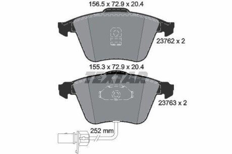 Гальмівні колодки до дисків TEXTAR 2376201 фото товару