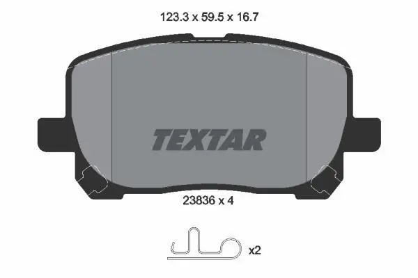 <strong>Колодки тормозные передние TEXTAR 2383601 (фото 1)</strong>