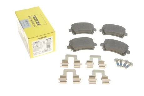 Гальмівні колодки дискові для Skoda, Volkswagen, Seat, Audi TEXTAR 2391401 фото товару