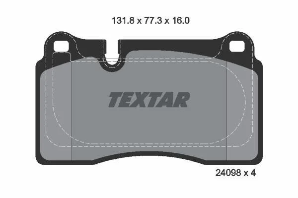 <strong>Гальмівні колодки, дискові TEXTAR 2409803 (фото 1)</strong>