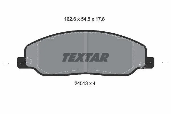 <strong>Гальмівні колодки, дискові TEXTAR 2451301 (фото 1)</strong>