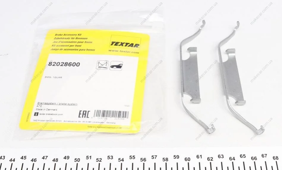 <strong>Планка супорта (переднього) притискна (к-кт) BMW 3 TEXTAR 82028600 (фото 1)</strong>