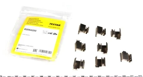 Монтажний к-т гальм. колодок CITROEN/FIAT/MERCEDES/PEUGEOT "F / "R "03>> для TEXTAR 82054200 фото товару