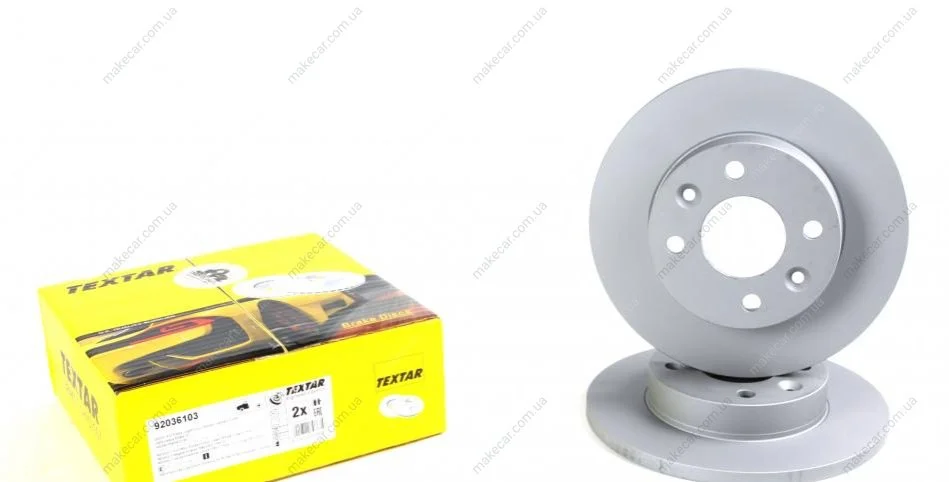 <strong>Диск тормозной передний Dacia Logan Sandero 04- (238*12) TEXTAR 92036103 (фото 1)</strong>