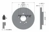 <strong>Диск гальмівний MERCEDES A1(W168) "F D=260mm "97-"04 TEXTAR 92091303 (фото 1)</strong>