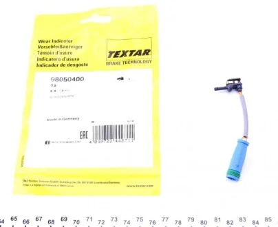 Датчик зносу гальмівних колодок для Mercedes TEXTAR 98050400 фото товару