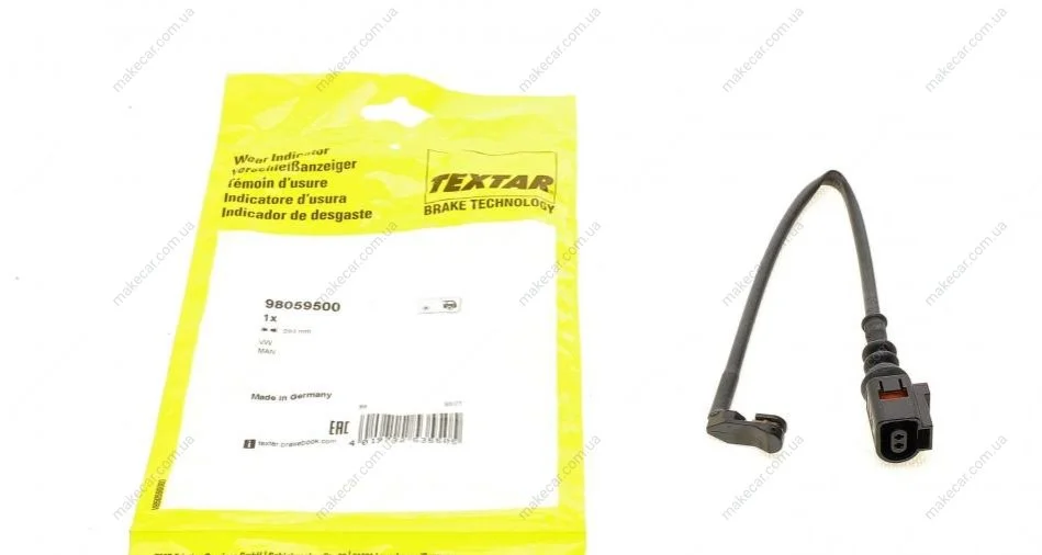 <strong>Датчик зносу гальмівних колодок TEXTAR 98059500 (фото 1)</strong>