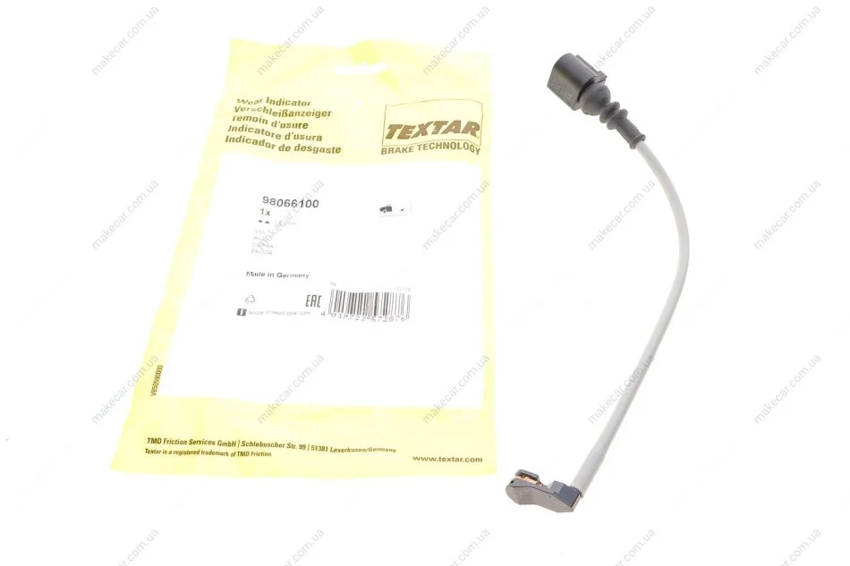 <strong>Датчик зносу гальмівних колодок TEXTAR 98066100 (фото 1)</strong>