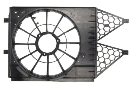 Корпус вентилятора радіатора SEAT IBIZA IV, IBIZA IV SC, IBIZA IV ST SKODA FABIA II, ROOMSTER VW POLO IV, POLO V 1.2-1.9D 09.02- для Seat, Volkswagen, Skoda THERMOTEC DHS001TT фото товару