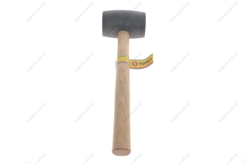 <strong>Киянка гумова, 58 мм, 450 г, рукоятка дерев\'яна Topex 02A344 (фото 1)</strong>