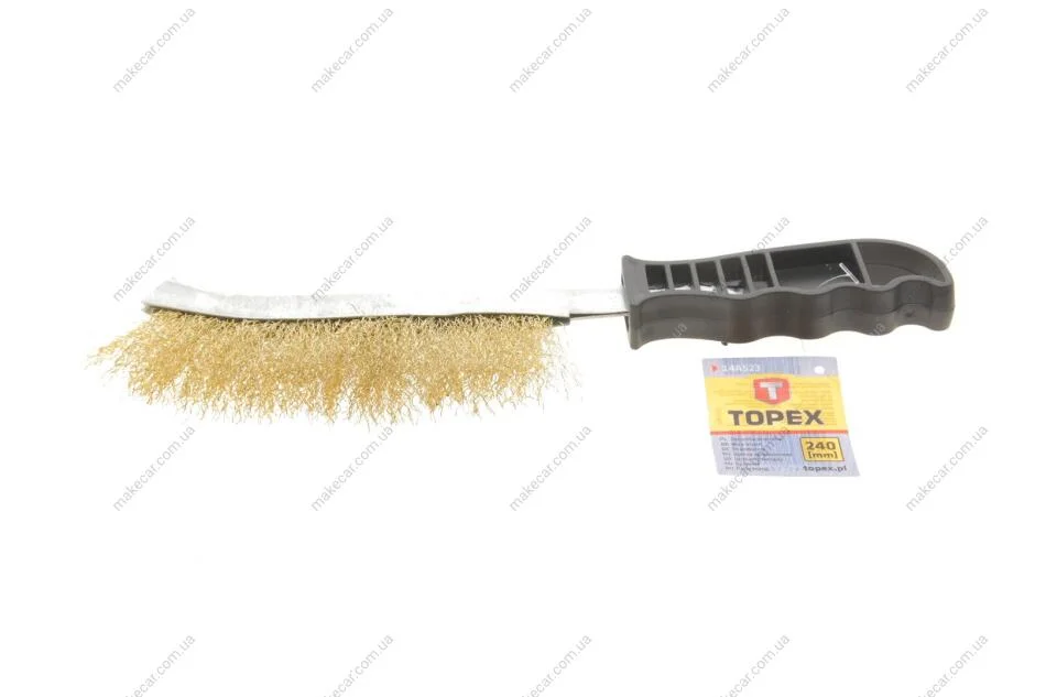 <strong>Щітка дротяна, 240 мм, пластмасова рукоятка Topex 14A523 (фото 1)</strong>