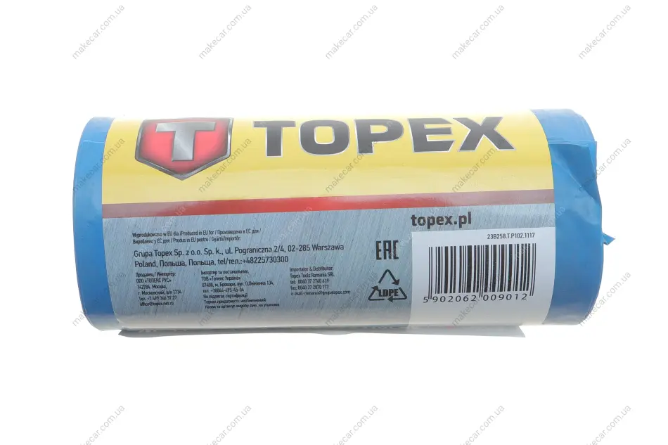 <strong>Мішкі для відходів, 10 шт. міцні Topex 23B258 (фото 1)</strong>
